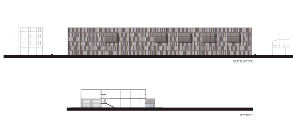 Amistad Research Center Design, Elevation & Section, Autocad & Illustrator