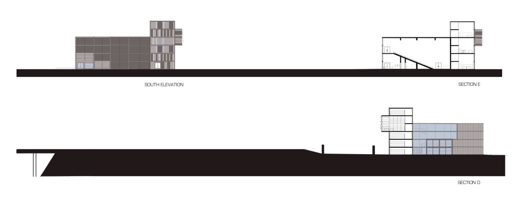 Amistad Research Center Designs, Elevation & Section, Autocad & Illustrator